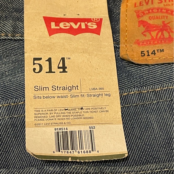 NWT Men’s/Boy’s Levi’s 514 Style Jeans 32Wx27L (boy’s size 12H) - Picture 6 of 8